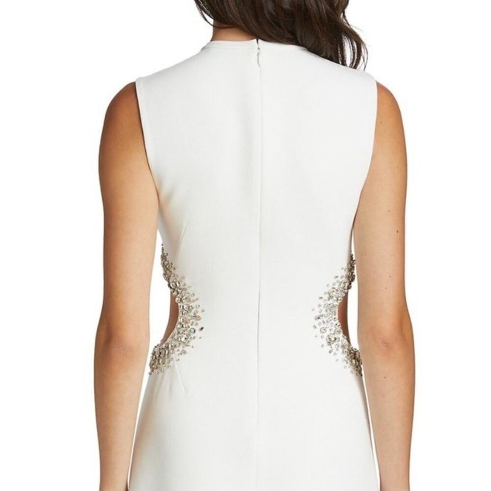 NWT A.L.C. Skye Crystal Embellished Cutout Mini Dress White Size 6 - Picture 7 of 14